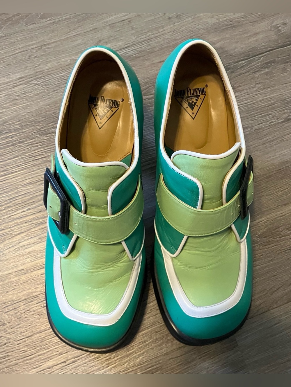 John Fluevog Mini Lolly Green size 8.5 good for street size 8 - Picture 4 of 12